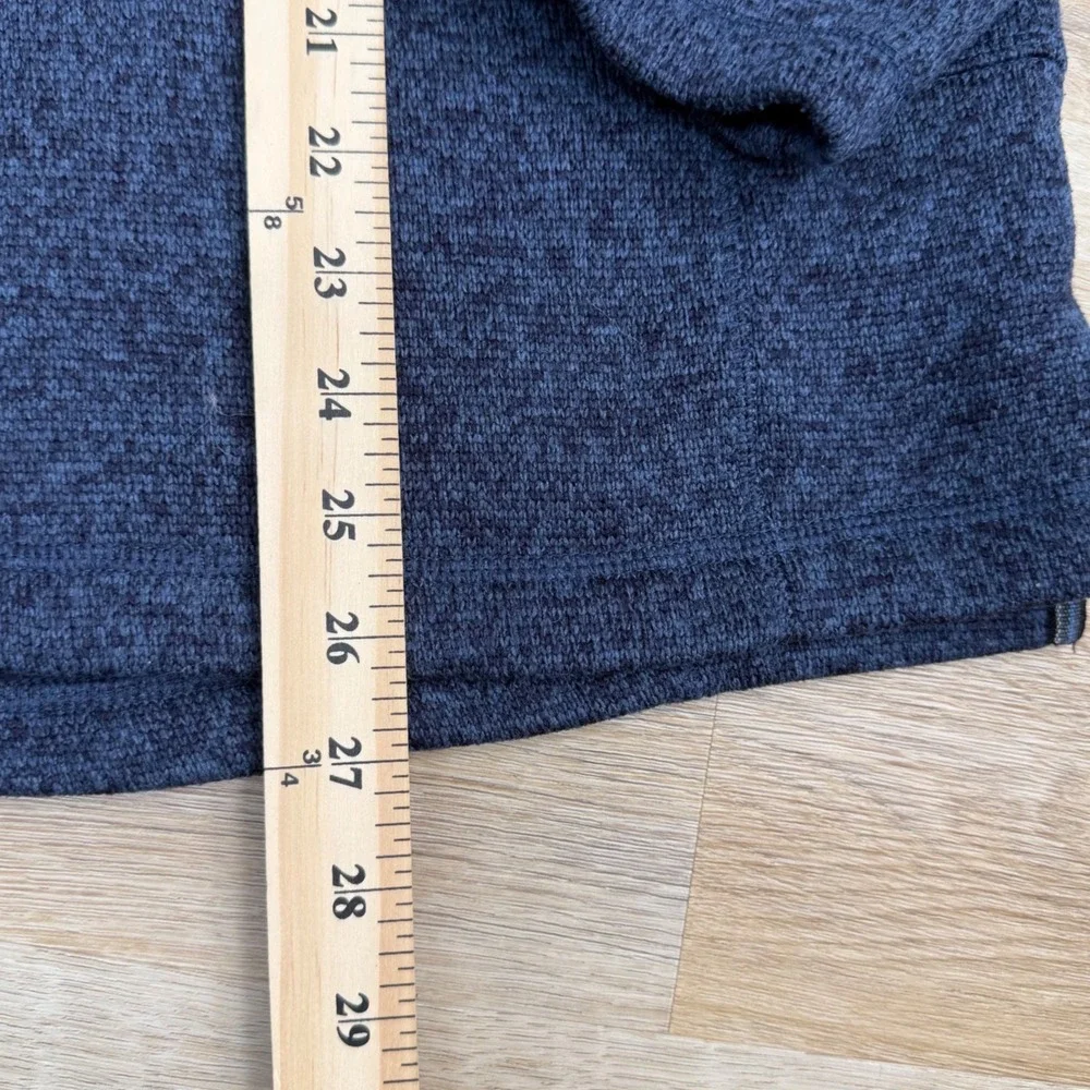 Woolrich Quarter Zip Sweater Fleece Pullover Mens Large Blue Casual Outdoors
